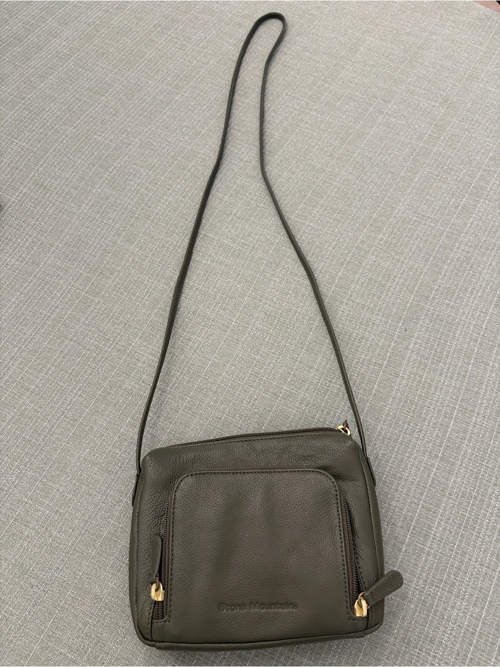 Stone Mountain Olive Green Crossbody Bag